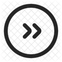 Fast Forward Circle Icon