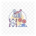 Hydrogen Green Electrolysis Icon