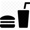 Fast Hamburger Soda Icon