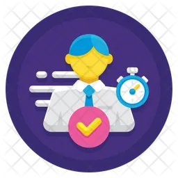 Fast Identification Time  Icon