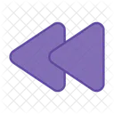 Back Button Fast Rewind Button Media Button Icon