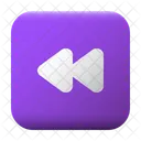 Fast Backward Ui Button Icon