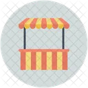 Fastfood Stand Servierwagen Symbol