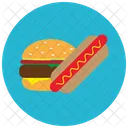 Hamburger Hotdog Fastfood Icon