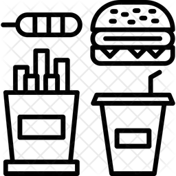 패스트 푸드  아이콘