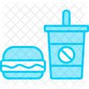 Fast Food Stadtelemente Burger Symbol