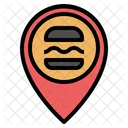 Fastfood Placeholder Pin Pointer Gps Map Location Icon