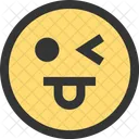 Bromear Lengua Emoji Icono