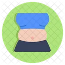Fat Belly Obesity Skinny Belly Icon