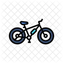 Fat Biking Winter Icon
