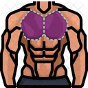 Fat Loss Muscular Bodybuilder Icon