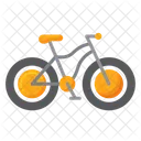 Fatbike Racing Cyclist Icon