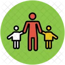 Father With Kids Icon