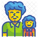 Father And Daughter  Icon