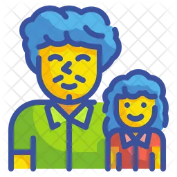 Father And Daughter  Icon