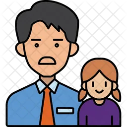 Father and Daughter  Icon