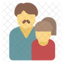 Father and daughter  Icon
