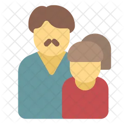 Father and daughter  Icon