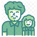Father And Daughter  Icon