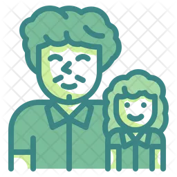 Father And Daughter  Icon