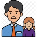 Father and Daughter  Icon