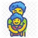 Father And Son Hug Son Icon