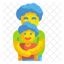 Father And Son Hug Son Icon