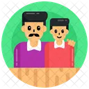 Fatherhood Dad And Son Parent Icon