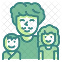 Father And Son Family Children Icon