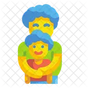 Father And Son Hug Son Icon