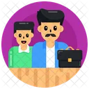 Father And Son Dad With Son Father Job Icon