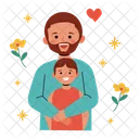Father And Son Son Hug Icon