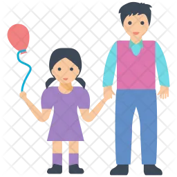 Father Daughter  Icon