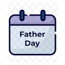 Father Day Calendar Date Icon