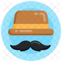 Moustache With Cap Father Day Dad Icon