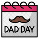 Fathers Day Calendar Time And Date Icon