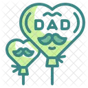 Father Day Balloon  Icon