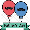 Father Day Balloons Balloons Decoration Icon