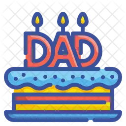 Father Day Cake  Icon