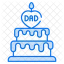 Father Day Cake Cake Dad Icon