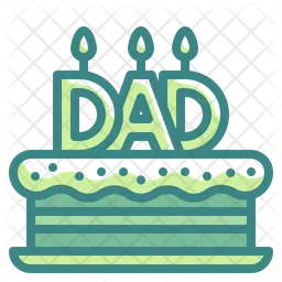 Father Day Cake  Icon