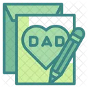 Father Day Card  Icon