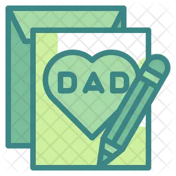 Father Day Card  Icon