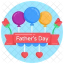 Father Day Celebration Balloons Celebration Balloons Icon