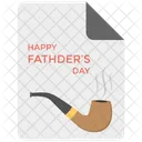 Fathers Day Greeting Icon