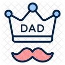 Father Day King Heart Royal Love Icon