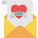Father Day Letter Father Day Mail Father Day Envelope Icon