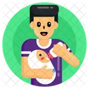 Father Feeding  Icon