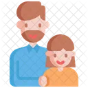 Father Girl Parents Icon