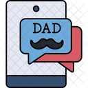 Father Message Fathers Day Father Icon